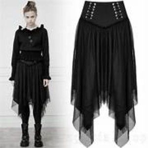 Punk Rave gothic X-SMALL Style: OPQ-414BQF Skirt Polyester